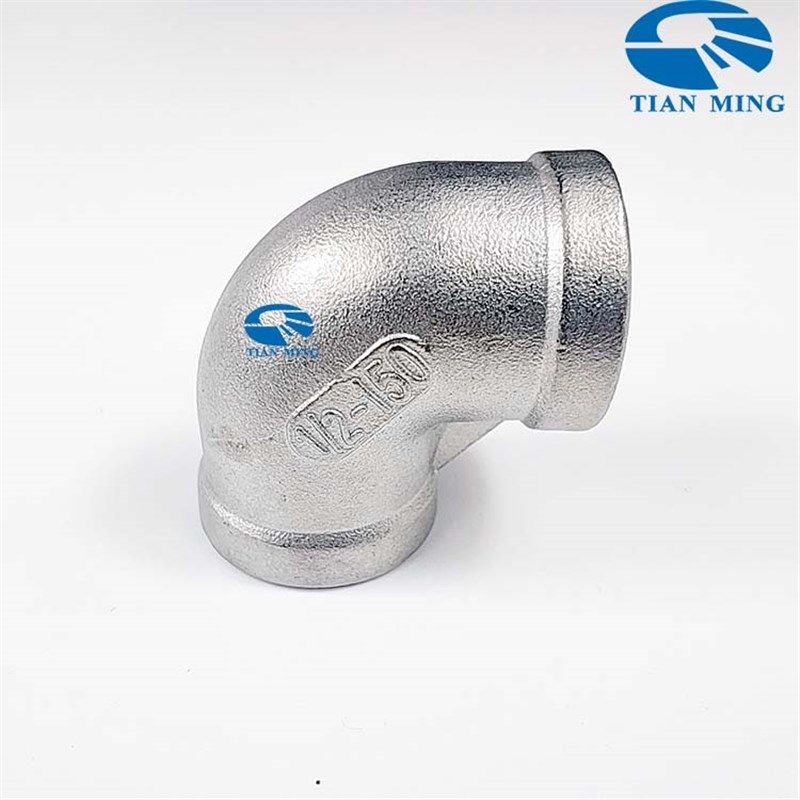 304/316内丝弯头丝扣90度弯头内牙螺纹弯管水管不锈钢DN8-100内牙