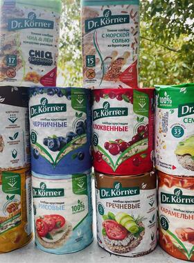 D正品俄罗斯进口DR.KORNER康纳博士米饼原味荞麦蜂蜜蓝莓蔓