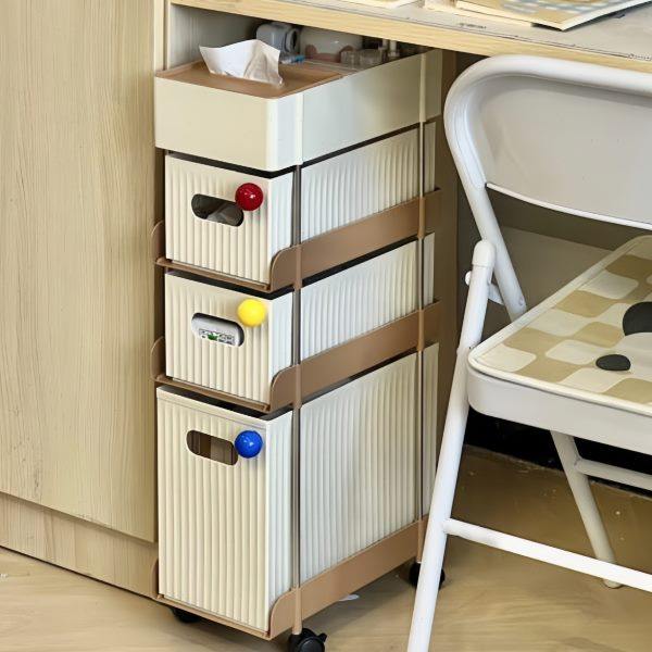 中古风学生宿舍书桌桌下抽屉小推车置物架书架收纳柜收纳好物,收纳整理,书桌收纳置物架,淘宝优惠券,粉丝福利购,淘宝优惠卷
