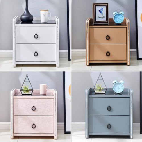 床头柜简约现代经济型卧室床边柜皮质软包收纳柜可定制储物柜包邮