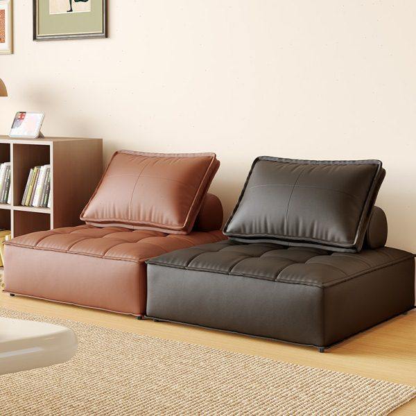 懒人沙发创意豆腐块意式极简客厅单人沙发小户型休闲组合模块沙发