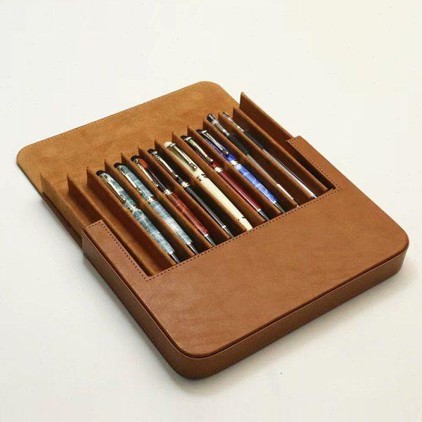 钢笔收纳盒3支皮质笔袋6/12支装防尘收藏盒磁吸便携学生简约旅行,文具电教/文化用品/商务用品,笔袋,淘宝优惠券,粉丝福利购,淘宝优惠卷