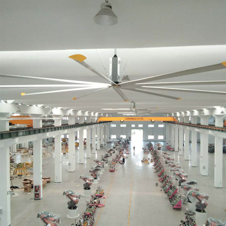 专业生产YS610006 1.5KW6.1米6叶HVLS超大型节能工业大吊扇