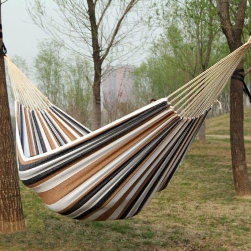 户外休闲吊床降落伞布帆布加厚单双人出游旅行防侧翻摇摇床秋千