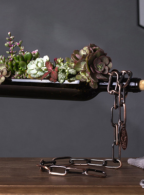 装饰酒柜现代卧室办公室摆件格物餐客厅轻奢hy玻璃玄关绿植电视柜