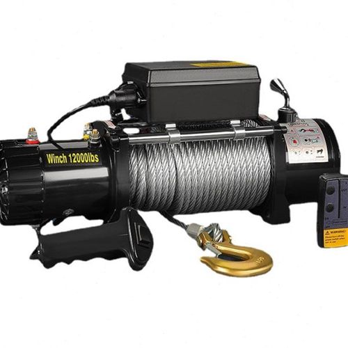 车载电动绞盘12v24v电动小吊机电动葫芦越野汽车牵引自救便携绞盘