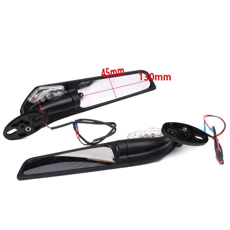 适用春风450SR 250赛600 350 RC401M摩托跑车定风翼后视镜改装配