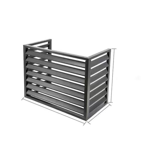 护栏定做铝合金百叶窗空调外机罩外墙防雨空调保护罩格栅工厂新款