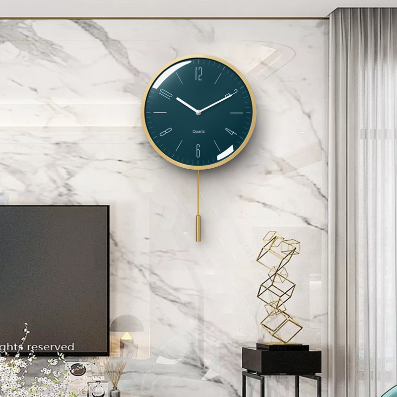 现代简约电波挂钟客厅创意装饰挂墙钟表家用时尚大气挂表轻奢时钟