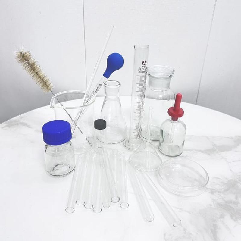 高档+皿 蜀实验室+玻璃套装试管牛量筒试剂瓶烧瓶滴管烧杯培养皿+