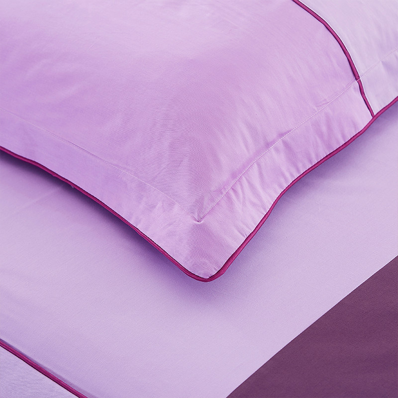 60*60cm 方形靠垫枕套一对 全棉拼色刺绣简约宽边靠背抱枕枕芯套