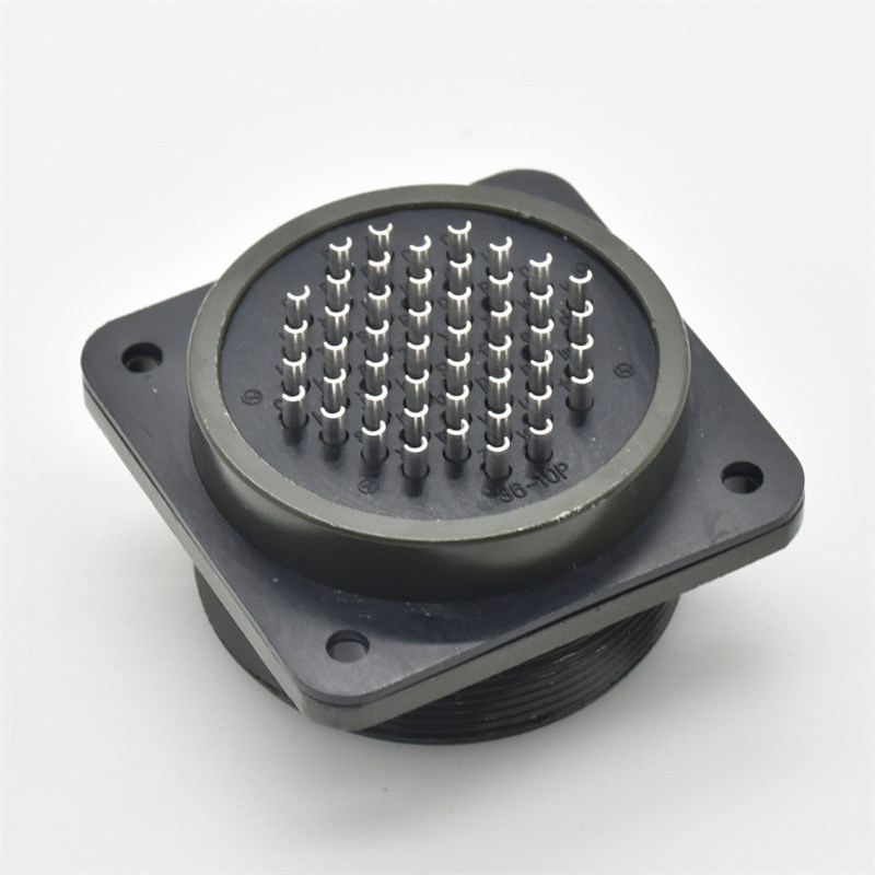 48芯36-10P/航天圆形军绿色镀金镀银IP67防水连接器AC/DC防尘