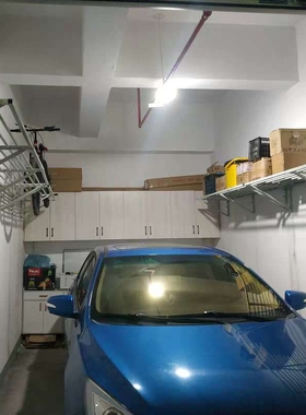 黑色桔红色高承重壁挂式仓储车库架子储藏室杂物室地下室收纳架