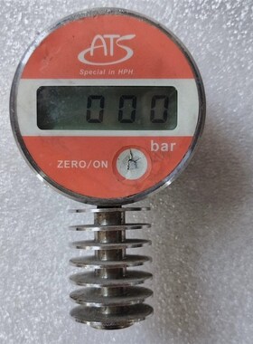 ATS数显压力表 专业高压型 带LCD显示屏。表盘红色外壳