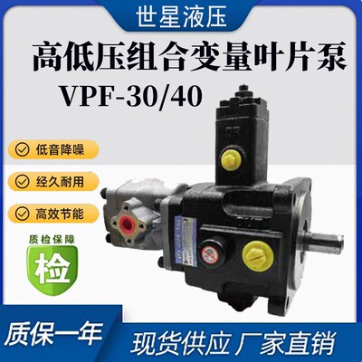 变量叶片泵配齿轮泵高低压组合油泵VP30/40+S/PKA VP2-30/40+GPY