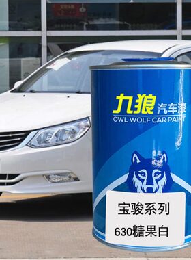 九狼汽车成品色漆宝油漆骏630漆星夜黑色皓月白山川灰色 糖果白色