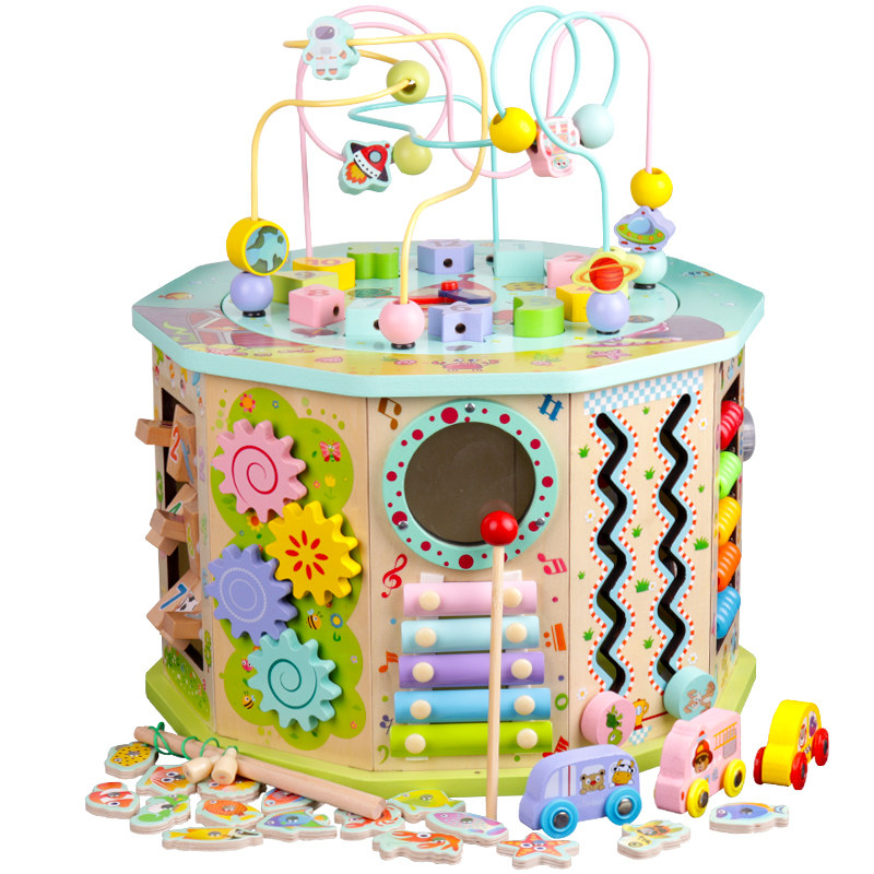 多功能绕珠百宝箱一岁半宝宝益智力0-1岁3早教动脑男女孩婴儿玩具