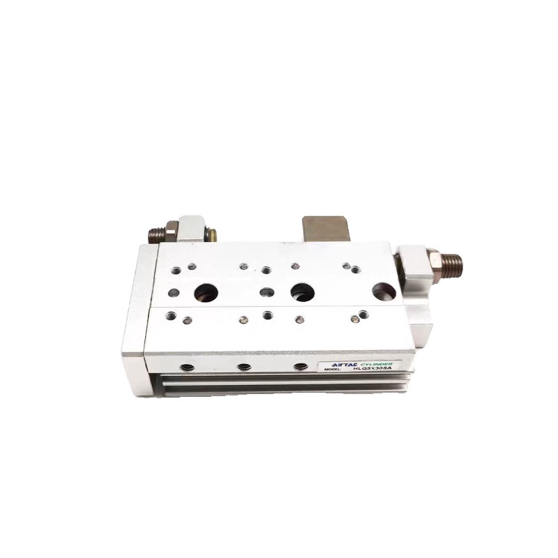 亚德客滑台气缸HLS HLSL HLQ 6/8/12/16X10SX20X30SX40X50X75AS