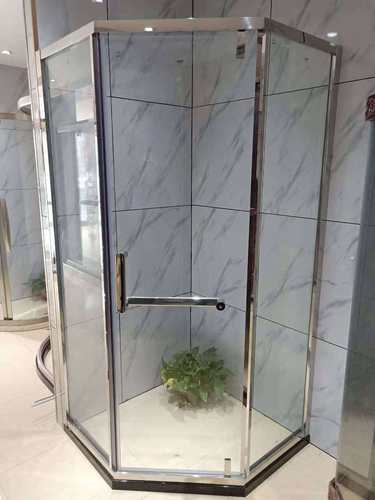 定制整体淋浴房浴室纳米防暴玻璃304不锈钢沐浴房扇形简易淋浴房