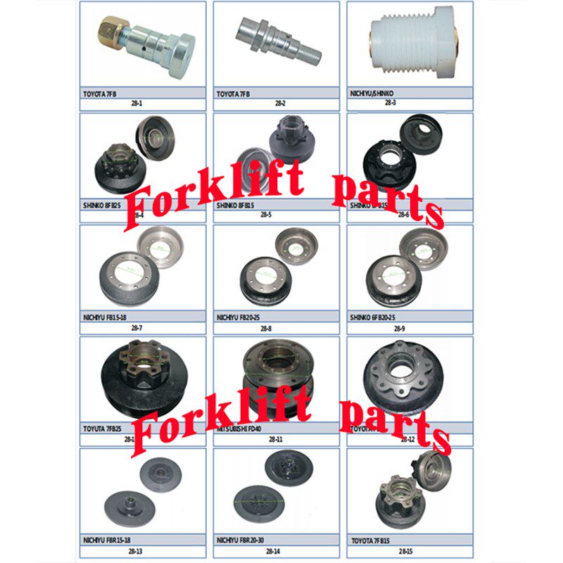 TCM电动叉车配件FB10/20/30-7后轮转向轮毂哈巴头27414-32031配套