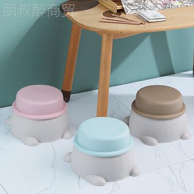 用塑料收纳凳小板凳创意儿WPJ家童杂积木玩具物纳收桶凳宝宝垫脚