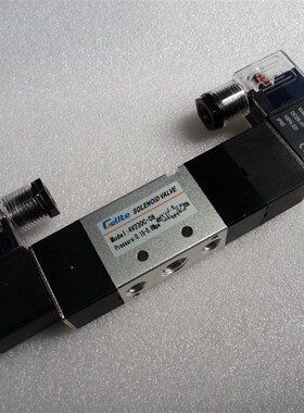 三位五通双电磁阀4V230C-08 4V330C-10 4V430C-15 4V230E-08厂销