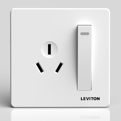 立维腾一开空e调16a插座面板 带开关 一开双控带16安三孔插座