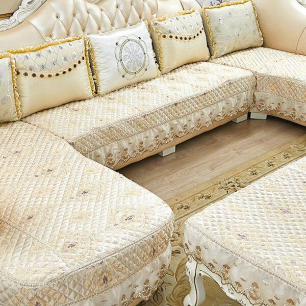 欧式沙发垫全包套罩四季通用定做防滑U型坐垫套夏季沙发套罩包邮