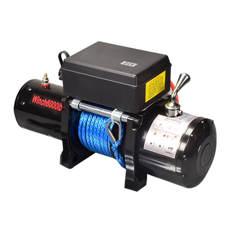电动绞盘12V吊机24V伏越野车自救汽车电动葫芦卷扬机车载小吊机
