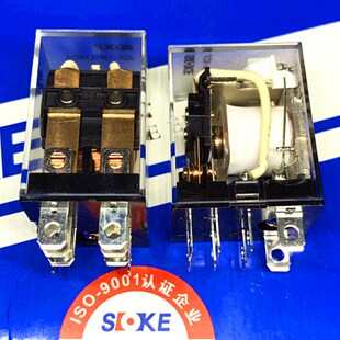 13F AC220 LY2C DC9VDC12v 48V继电器宽8脚6v110v SOKE申乐JQX