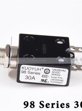 KUOYUH 98 Series 30A工控设备电源断路器过载保护器3-40Amps可选