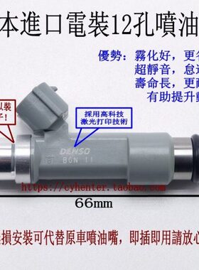 适用欧朗 西部牛仔 智尚S30 S35金杯帅客4A15进口12孔喷油嘴改装