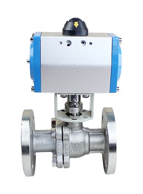 气动球阀法兰Q641F-16P不锈钢304铸钢切断高温蒸汽DN25 32 40 50