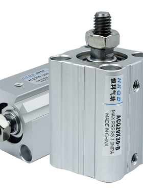 ACQ薄型气动气缸40/50/63/80-5-10-20-30-100-SB带磁无磁内牙外牙