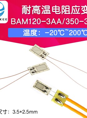耐高温应变片 BAM120-3AA高精度电阻应变计 BA350-3AA免焊应变片