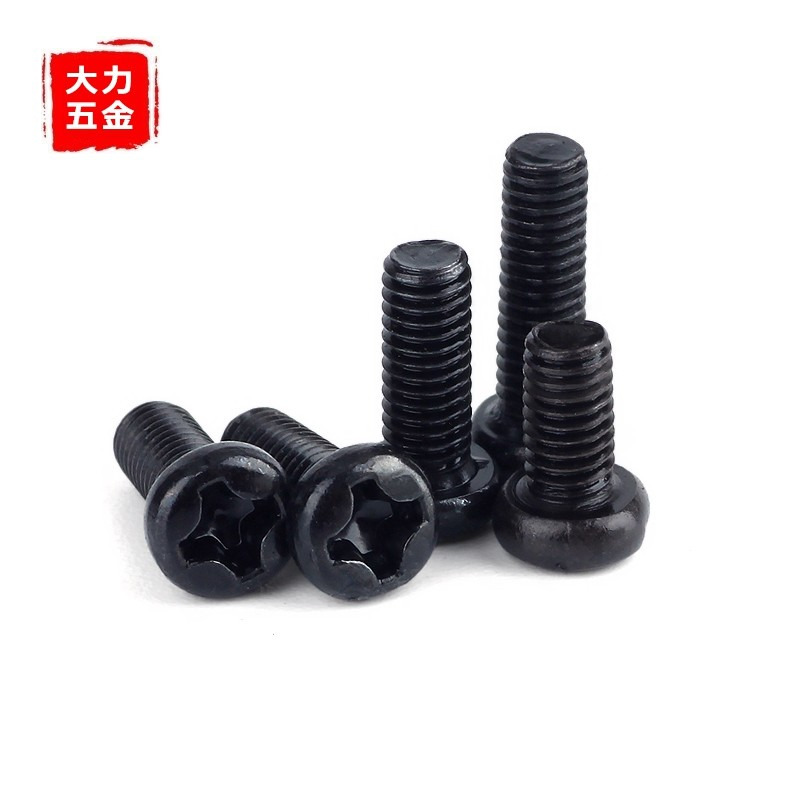 M8 M10 304不锈钢黑色十字圆头螺栓盘头螺丝螺钉*x20x25x30x40x50