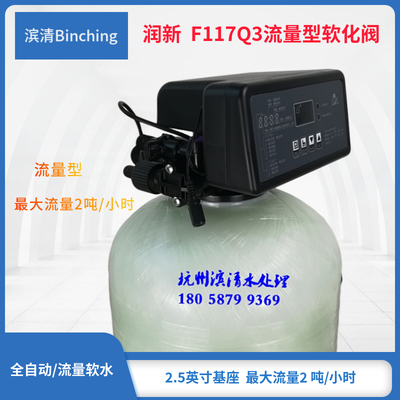 润新 F117Q3水处理控制阀 软化再生 流量型 2吨 软水机锅炉软化水