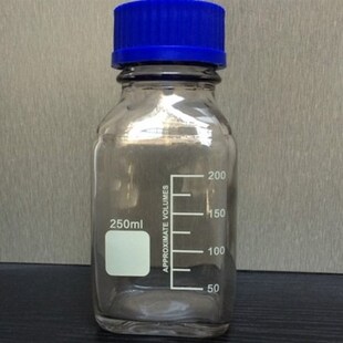 方蓝盖试剂瓶 100ml 250ml500ml 1000ml 瓶透明方瓶 蓝盖丝口瓶