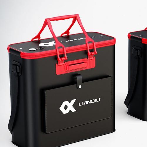 连球EVA加厚鱼护桶一体成型多功能折叠钓鱼桶活鱼桶装鱼箱子钓箱