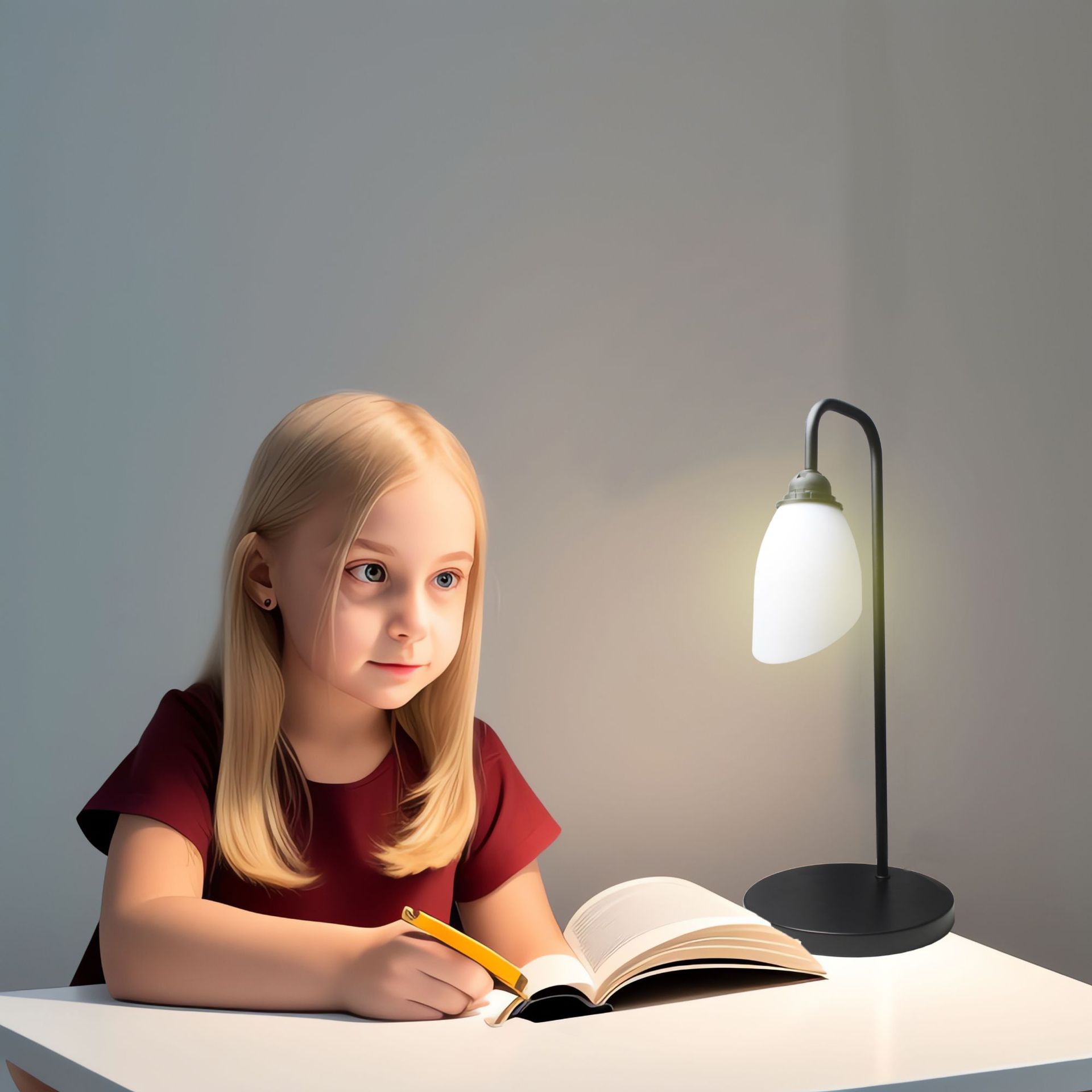 新设计简约天鹅台灯 铁艺灯具PVC灯罩 无频闪E27螺口三色变光灯泡