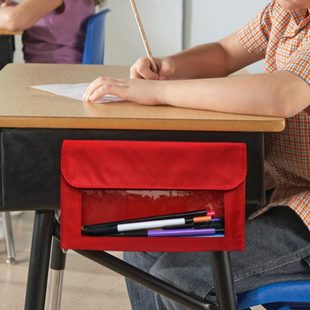 儿童笔袋磁性文具收纳整理袋课室桌子学习用品收集袋可吸附储物袋