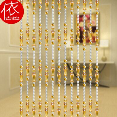 依古拉水晶帘隔断门帘玄关卧室客厅屏风装饰挂帘许愿瓶浪漫 096