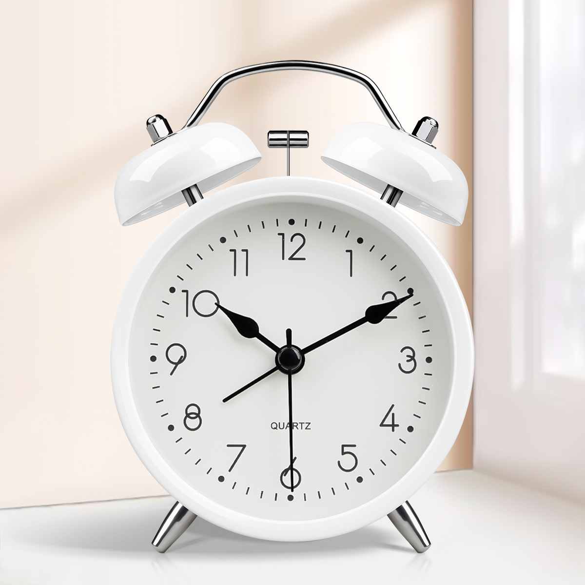 2024新款网红简约闹钟初高中生专用起床神器床头桌面X学习静音时