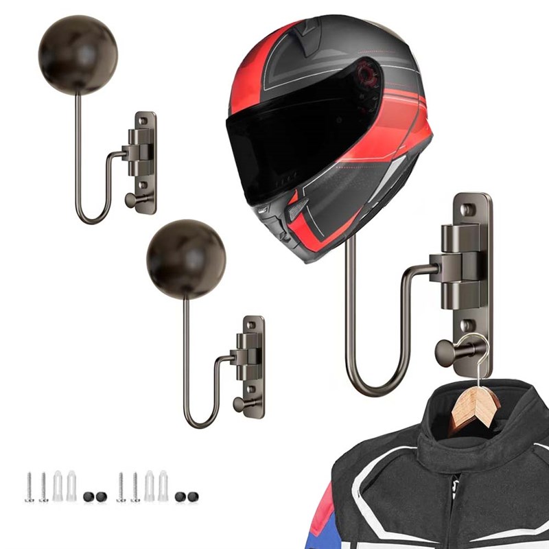 电动车头盔架子壁挂放头盔免打孔挂帽子收纳架摩托安全帽挂架挂钩