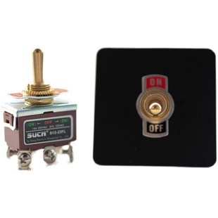 实心黄铜开关复古手柄2档2脚3档6脚复位钮子汽车玻璃升降台灯装修