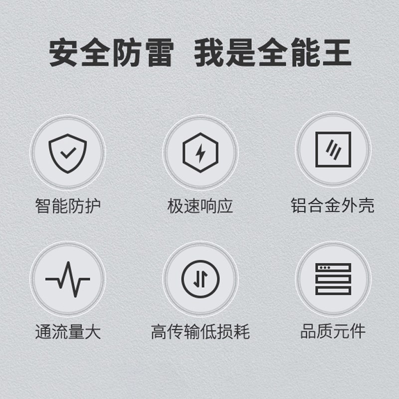 单路百兆POE网络防雷器 监控摄像头防雷器摄像机电源智能避雷器