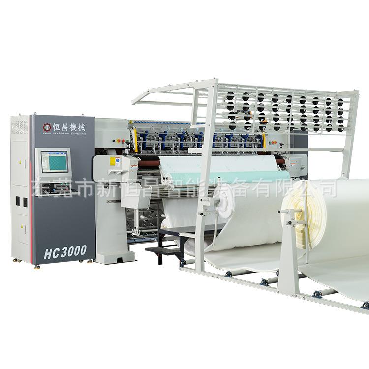 恒昌3000电脑无梭式多针绗缝机缝制床垫、床上用品机械设备