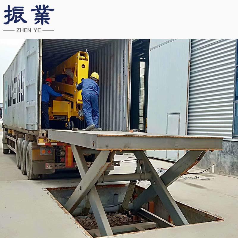 集装箱装柜升降机上门安装固定登车桥定制液压装卸货平台