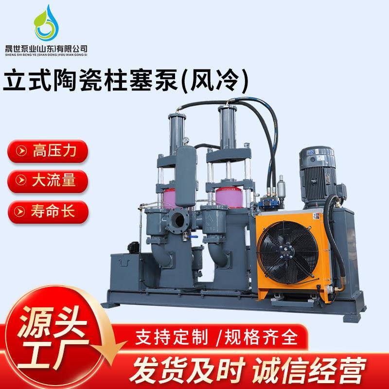 大流量陶瓷柱塞泵化工制药业用压滤机入料泵液压陶瓷泥浆柱塞泵