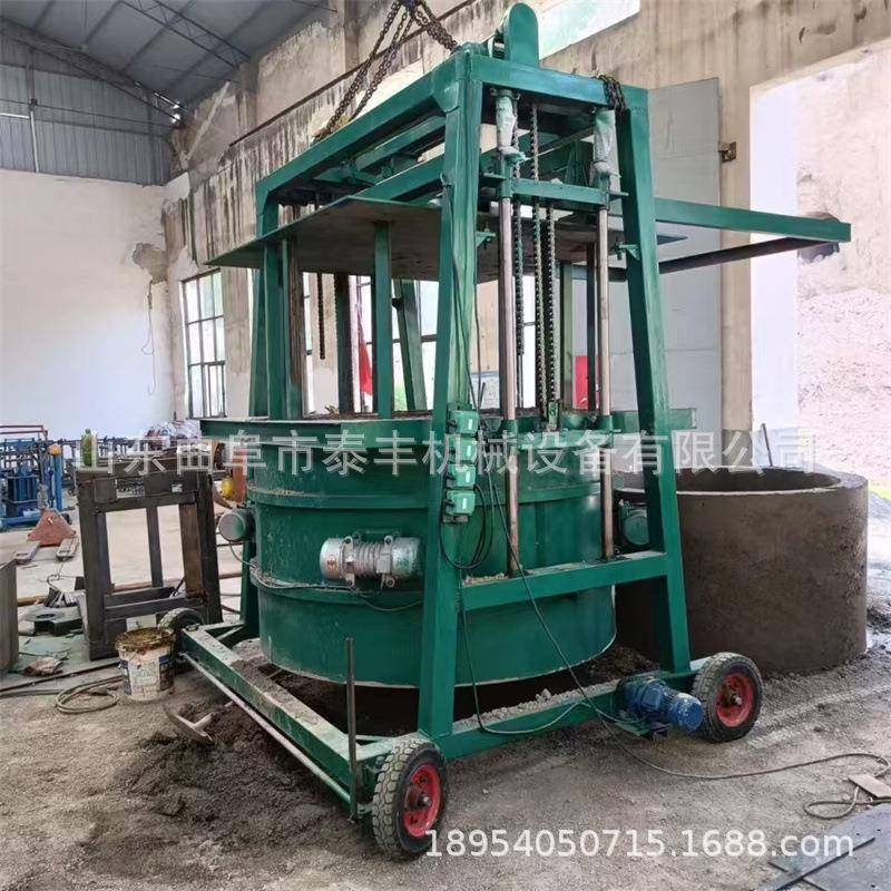 4-35生产水泥管半自动制砖机空心砖机配件齐全发货快托板叉车款